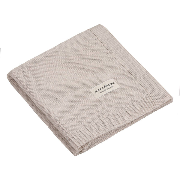 Babydecke aus 100% Merinowolle — gestrickt