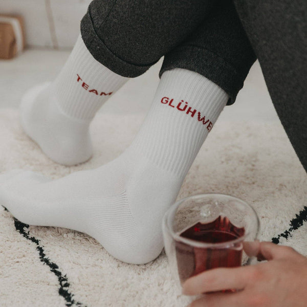 Eulenschnitt - Socken Team Glühwein