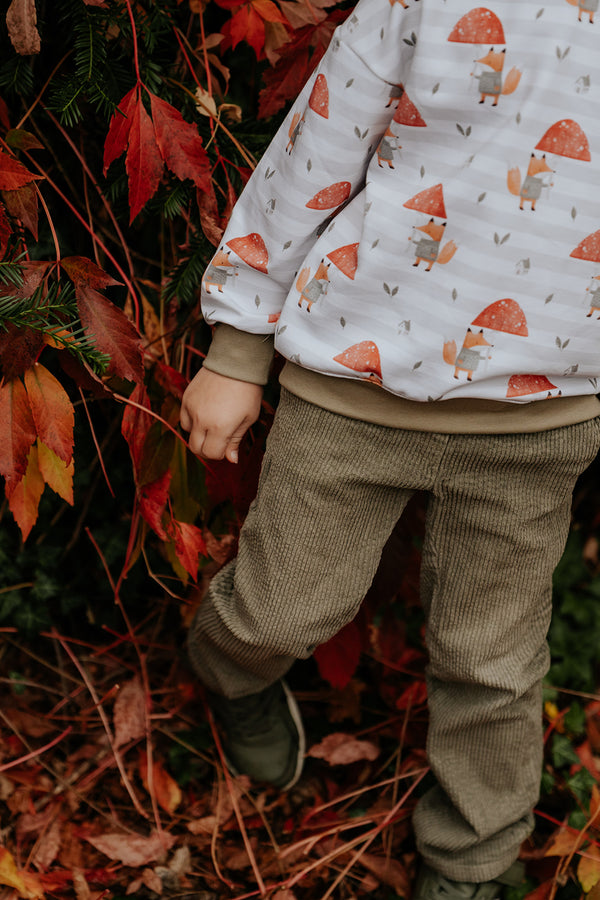 Kindersweater Fuchs, handmade