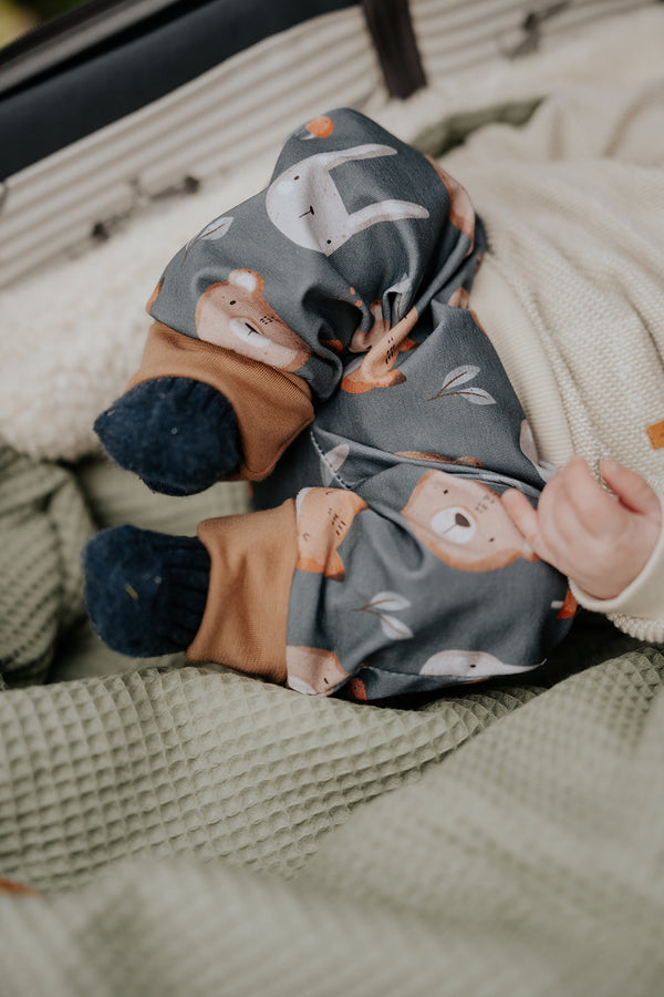 Mitwachshose Waldtiere, handmade