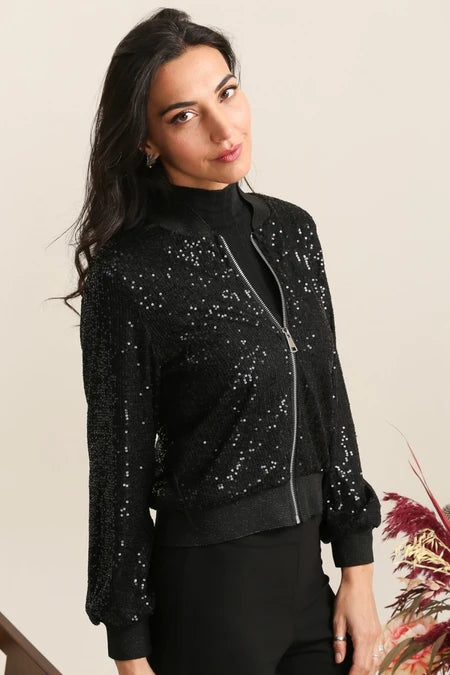 Jacke mit Pailletten