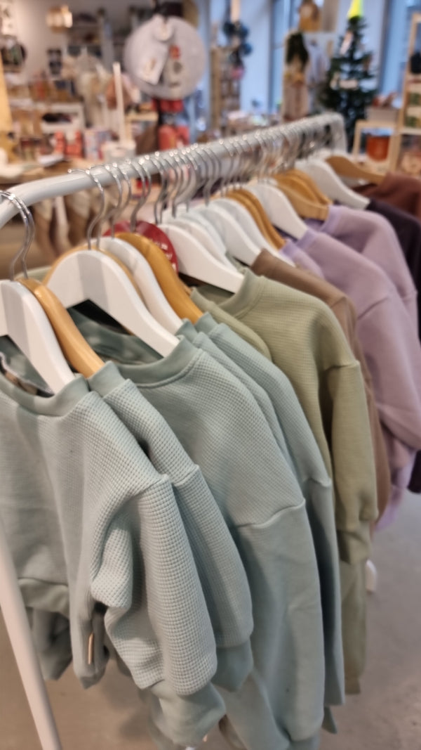 Pullover aus Waffeljersey