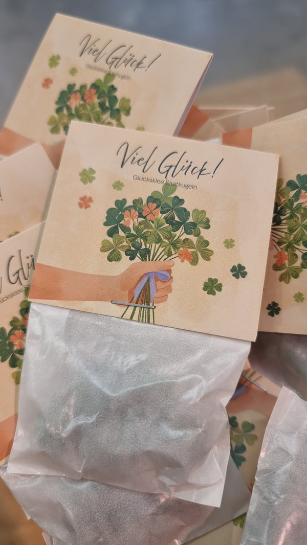 Viel Glück! Blumenmurmeln - Natürlich Glückskind