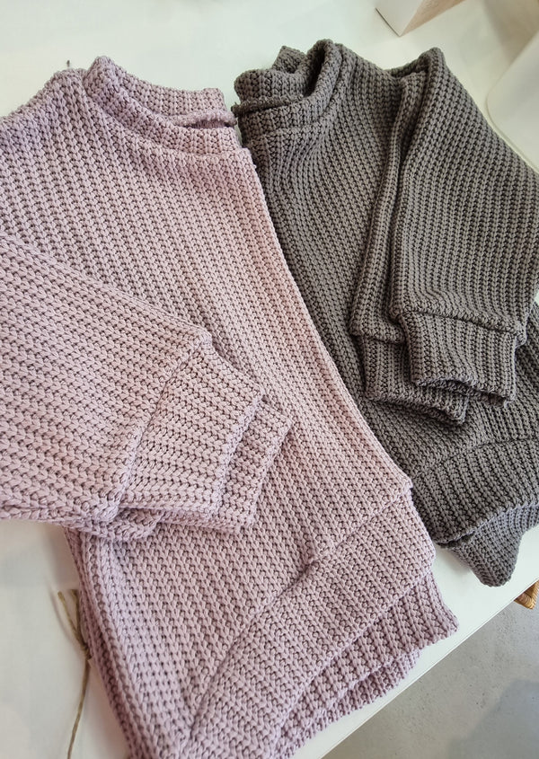 Grobstrick Pullover